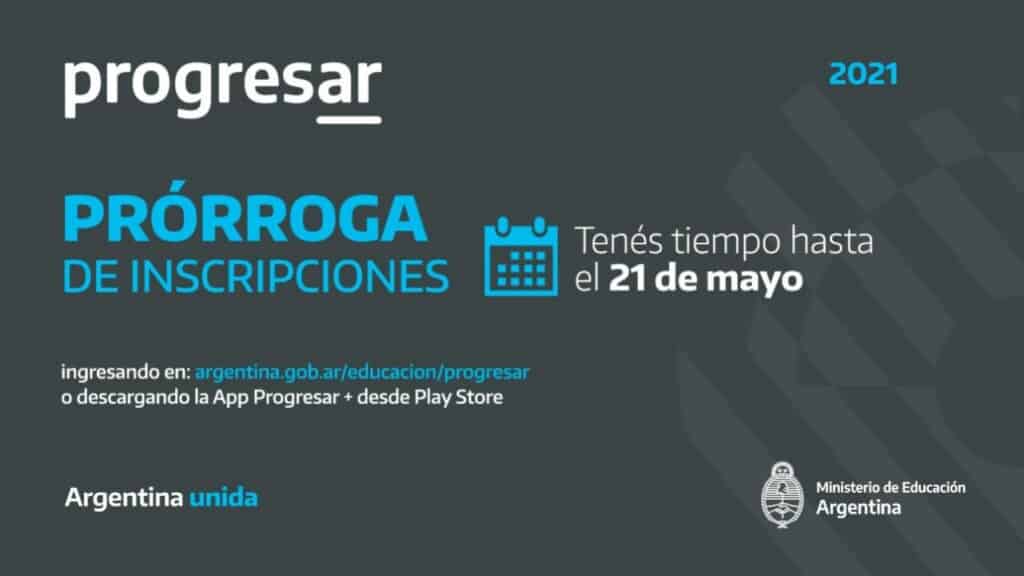 Prórroga Progresar 2021